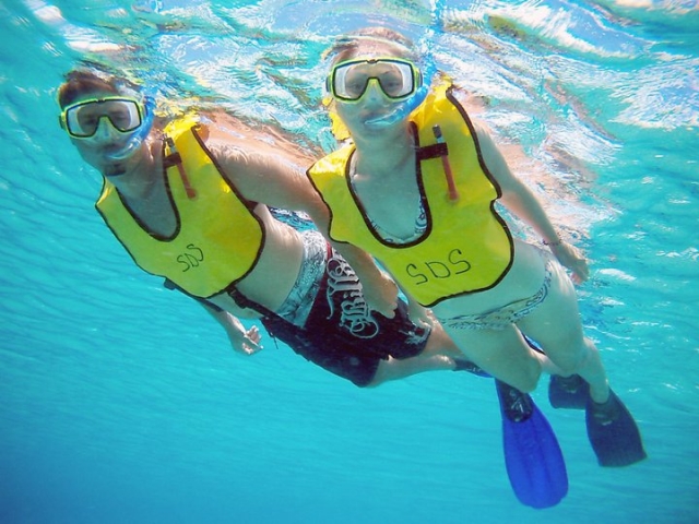 Snorkeleando en pareja